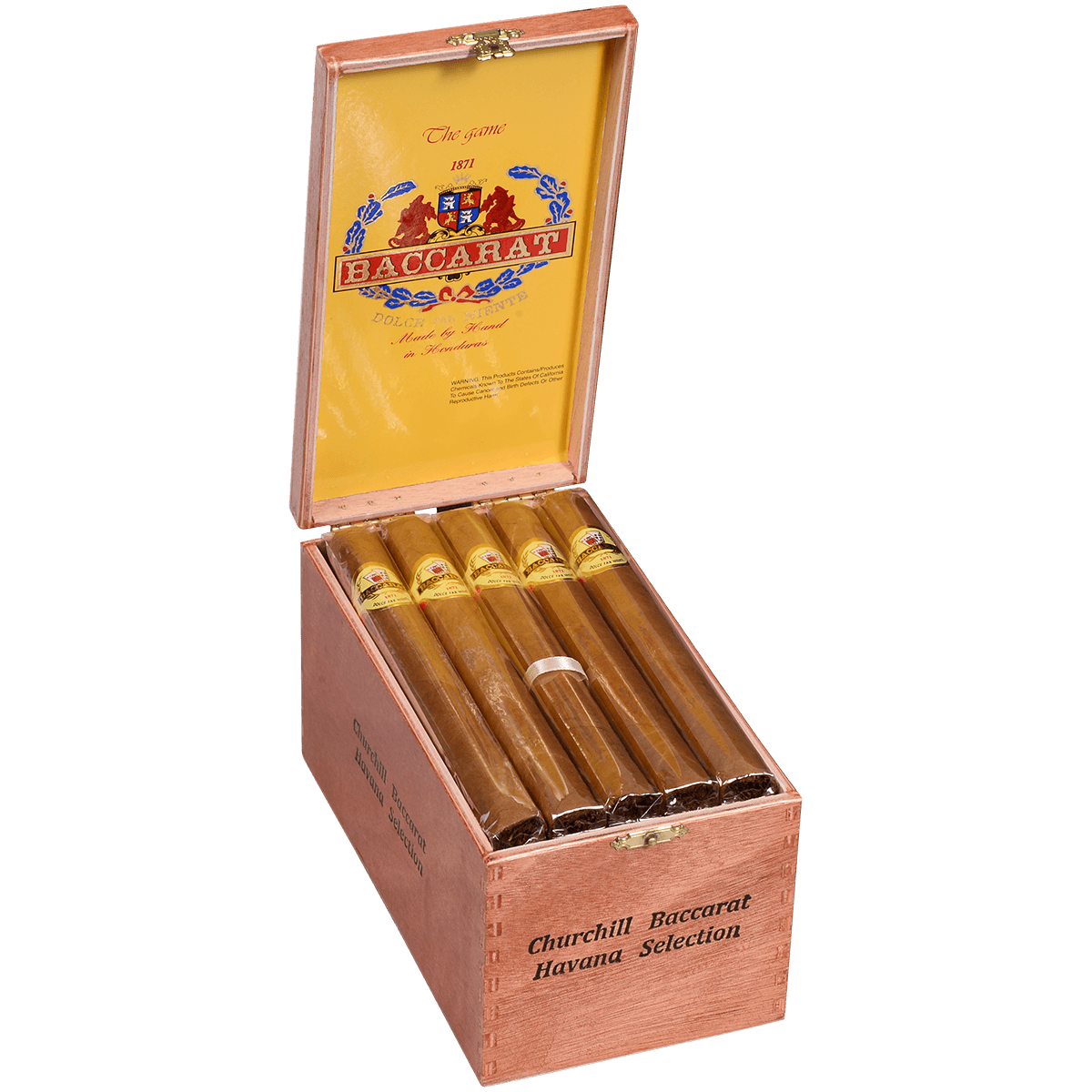 BACCARAT "THE GAME" CHURCHILL NATURAL 25 CT. BOX 7.00X48