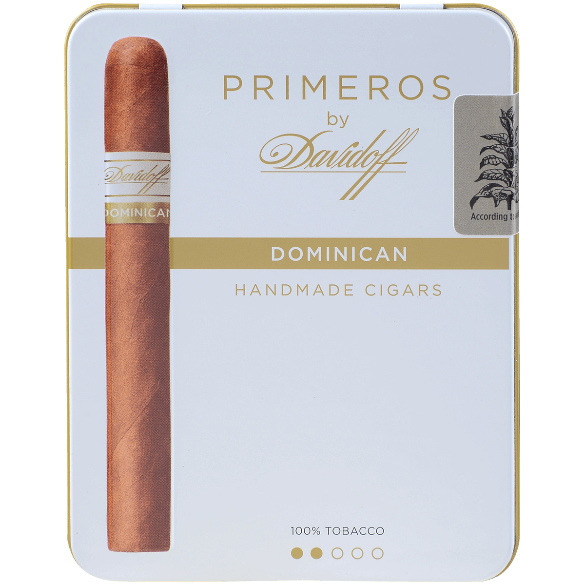DAVIDOFF PRIMEROS DOMINICAN CLASSIC 5/6 CT. TINS 4.125X34