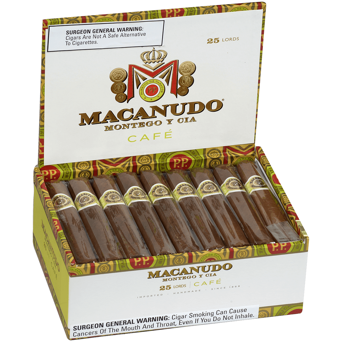 MACANUDO CAFE LORDS 25 CT. BOX 4.75X49