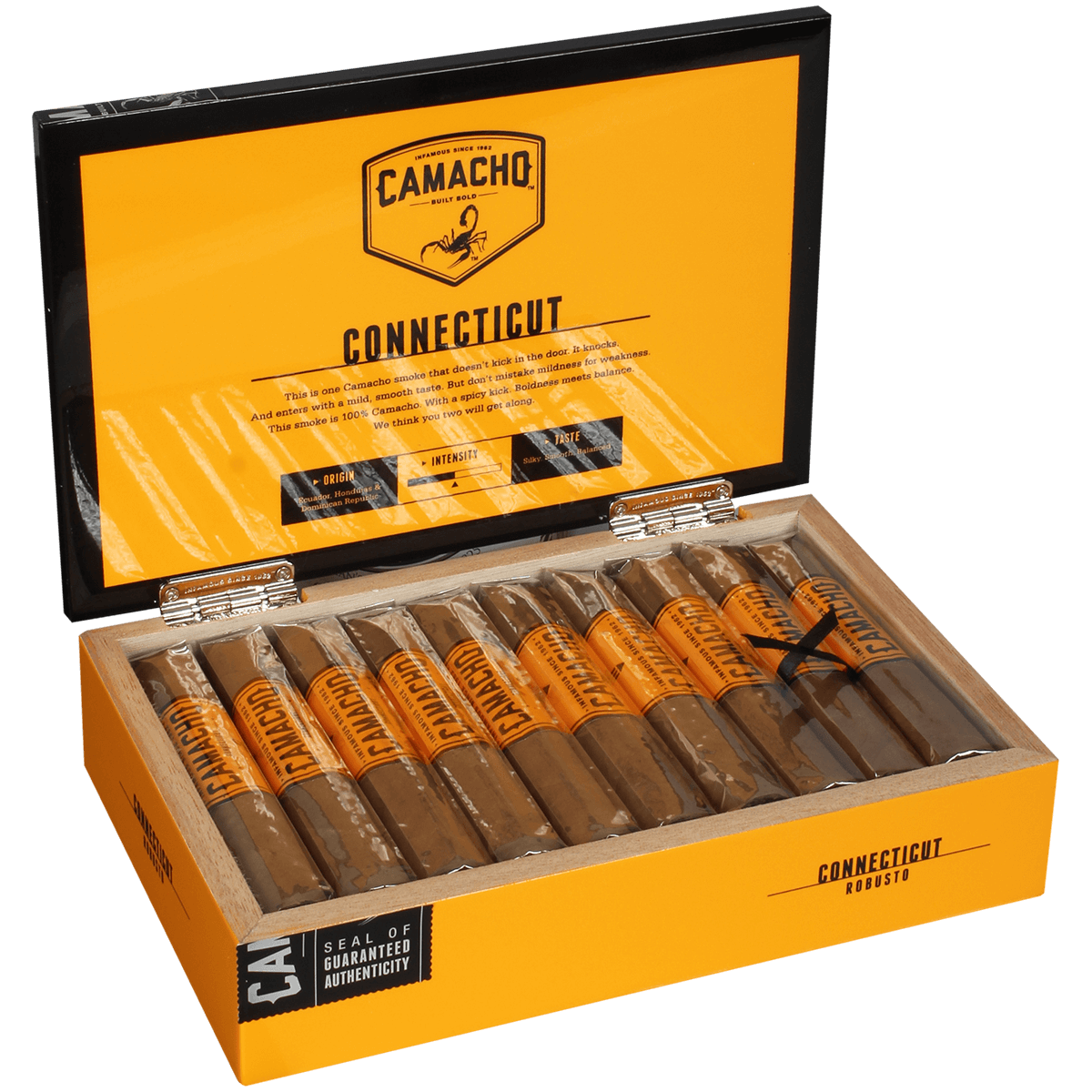 CAMACHO CONNECTICUT ROBUSTO 20 CT. BOX 5.00X50