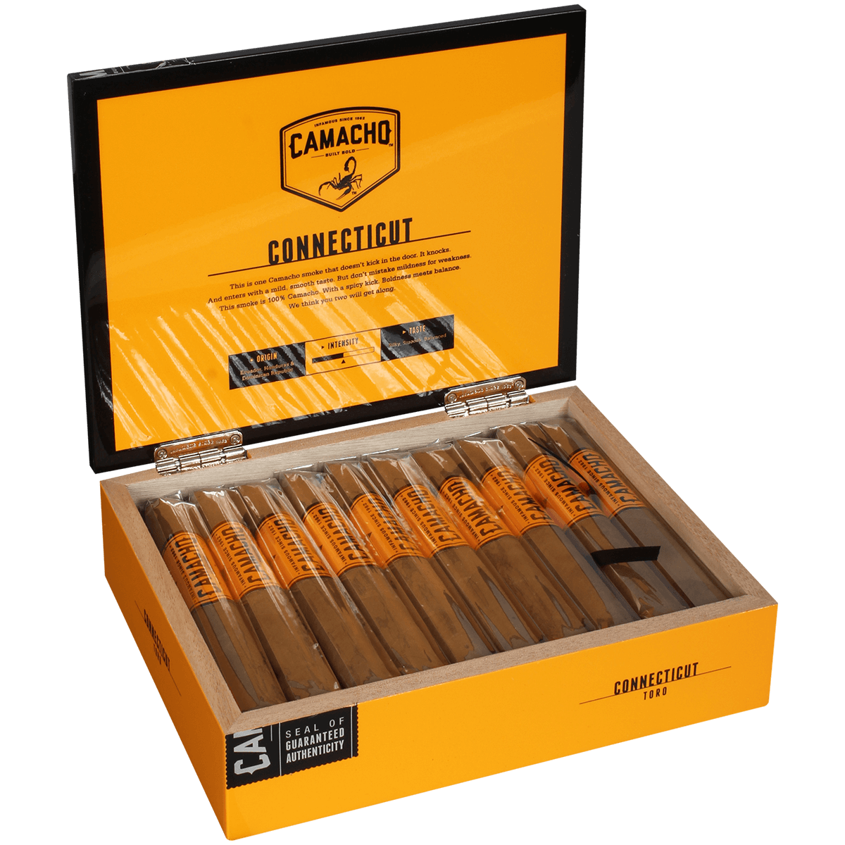 CAMACHO CONNECTICUT TORO 20 CT. BOX 6.00X50