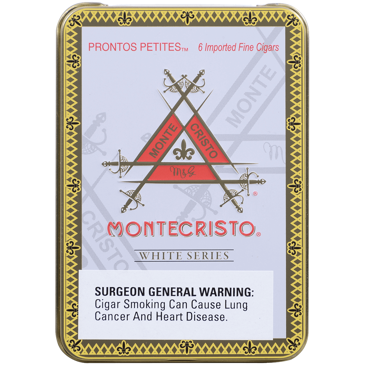 MONTECRISTO WHITE PRONTOS PETITES 5/6 TIN 4.00X33