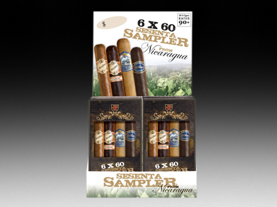 NICARAGUAN SESENTA SAMPLER 10/4 CT. DISPLAY