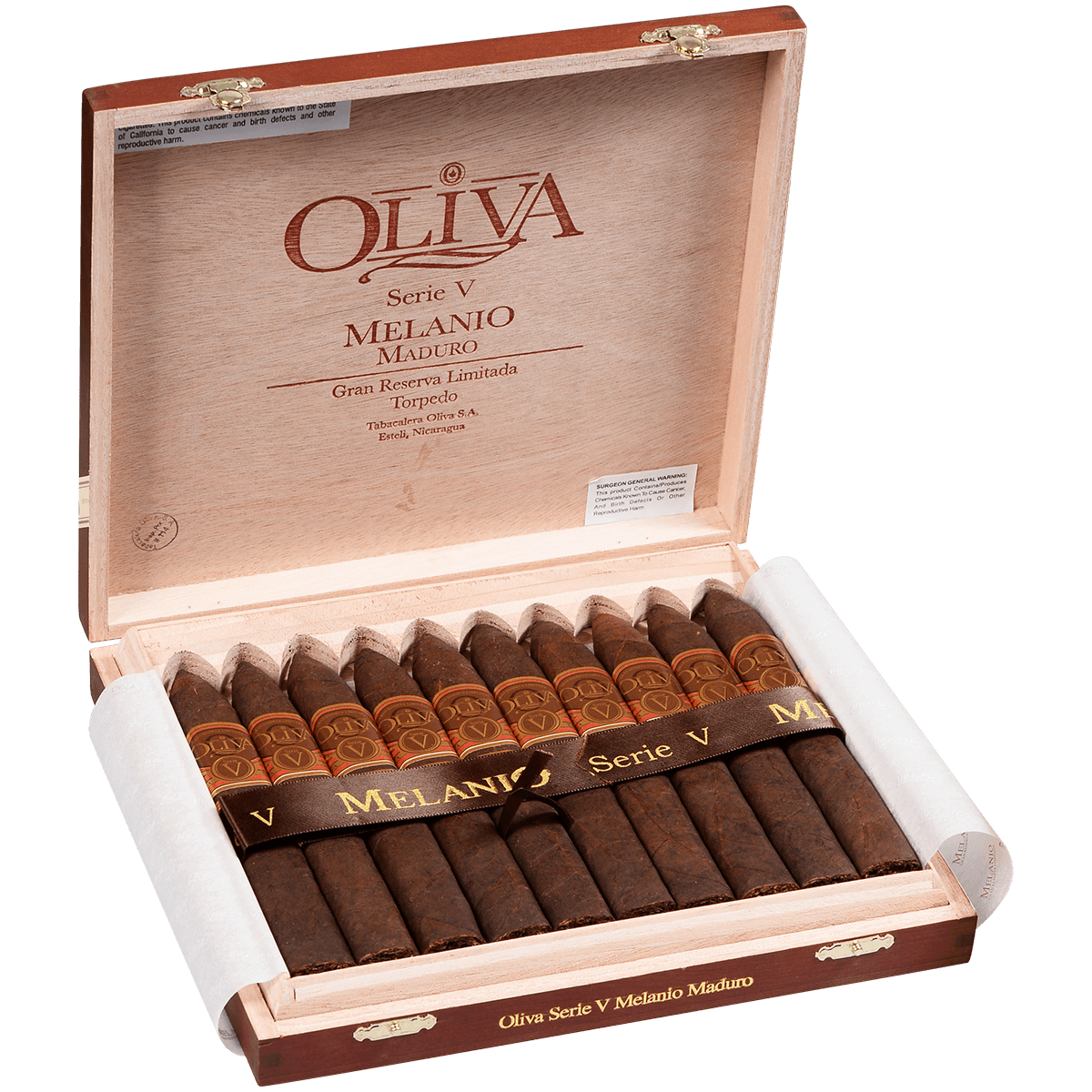 OLIVA SERIE V MELANIO MADURO TORPEDO 10 CT. BOX 6.50X52