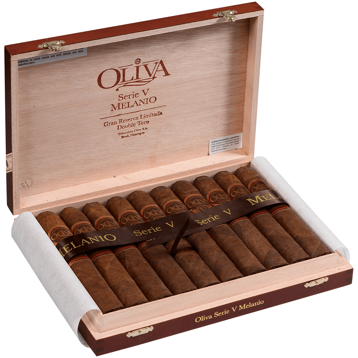 OLIVA SERIE V MELANIO DOUBLE TORO 10 CT. BOX 6.00X60