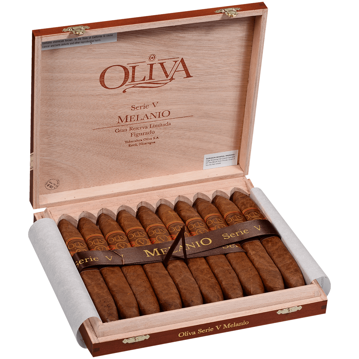 OLIVA SERIE V MELANIO FIGURADO 10 CT. BOX 6.50X52