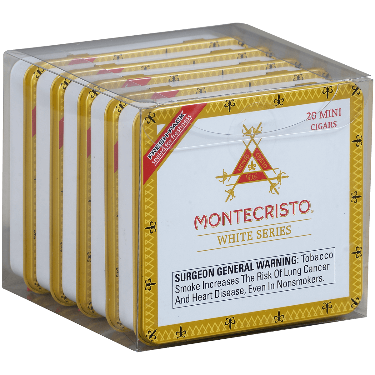 MONTECRISTO WHITE MINI 5/20 CT TINS