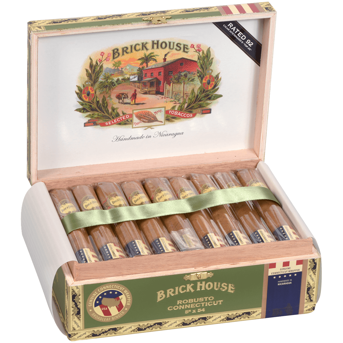 BRICK HOUSE DOUBLE CONNECTICUT ROBUSTO 25 CT. BOX 5.00X54