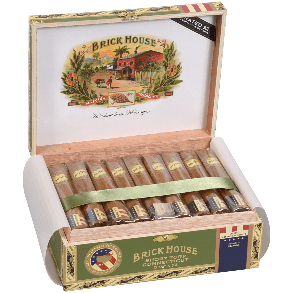 BRICK HOUSE DOUBLE CONNECTICUT SHORT TORPEDO 25 CT. BOX 5.50X52