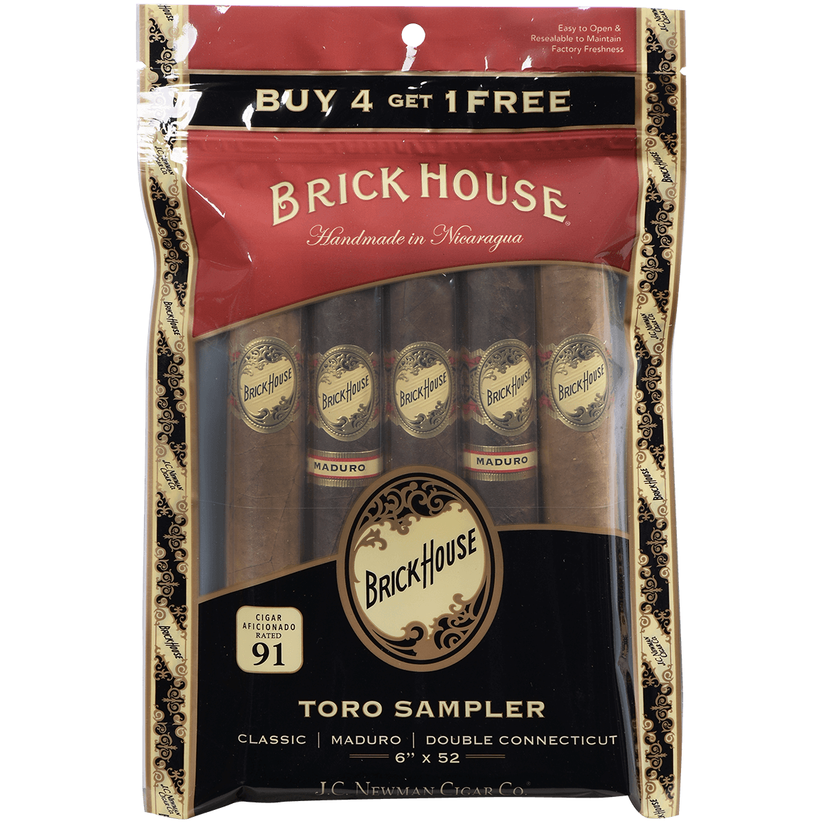 BRICK HOUSE TORO 5/5 CT SAMPLER BAGS 6.00X52