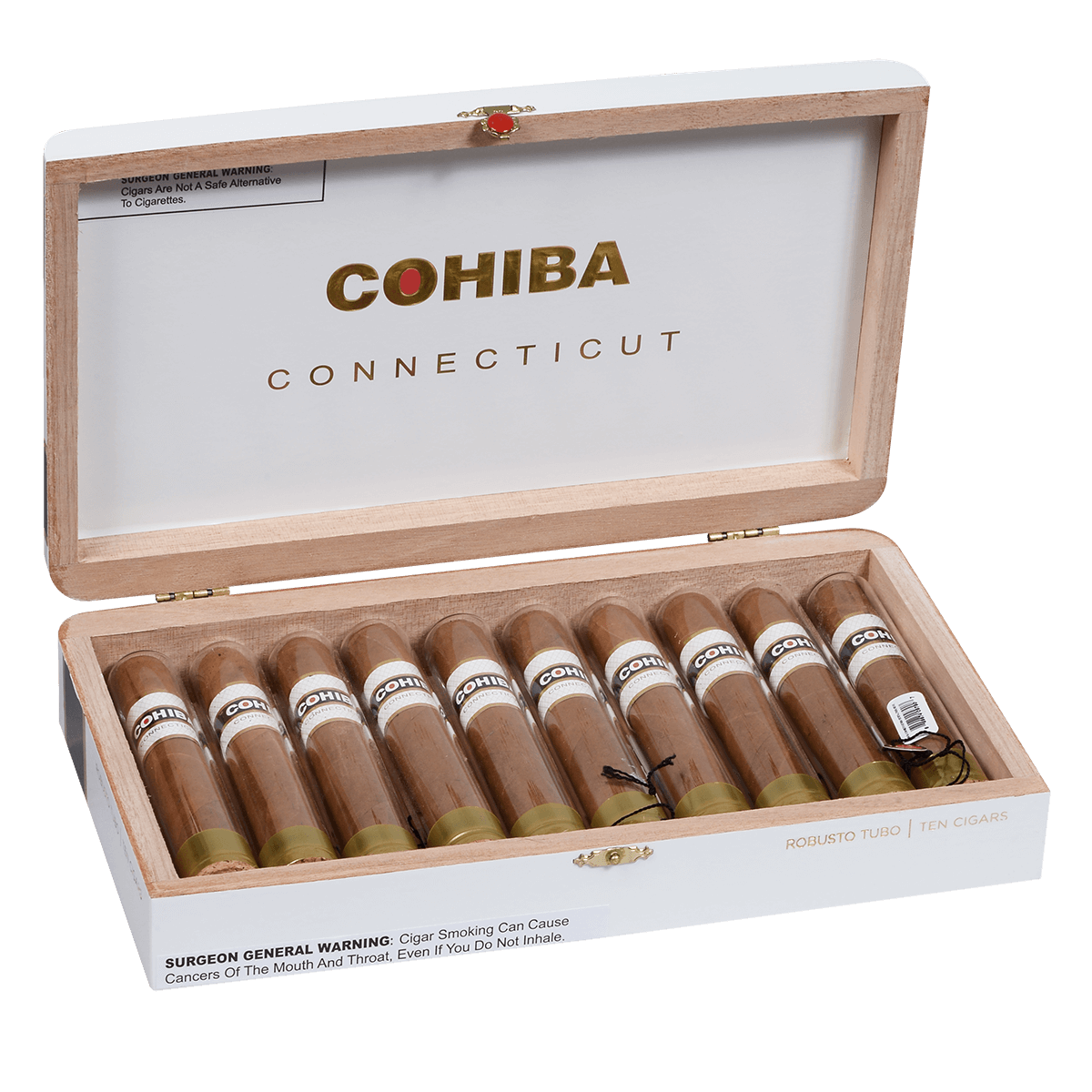 COHIBA CONNECTICUT ROBUSTO TUBO 10 CT. BOX 5.00X50