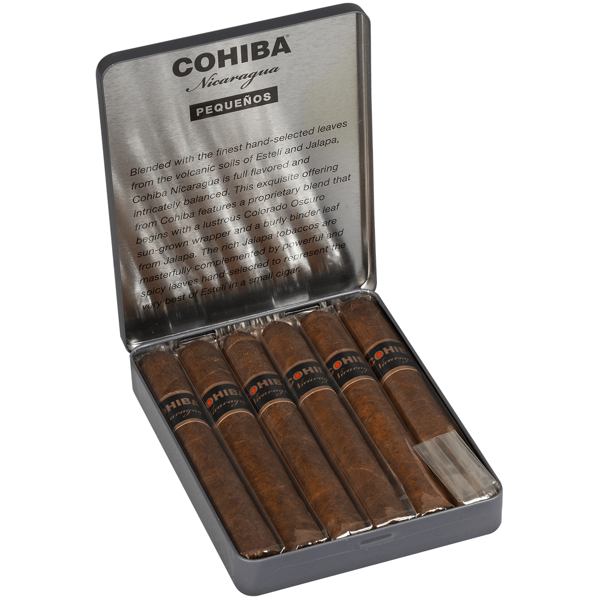 COHIBA NICARAGUA PEQUENOS 5/6 TINS 4.18X36