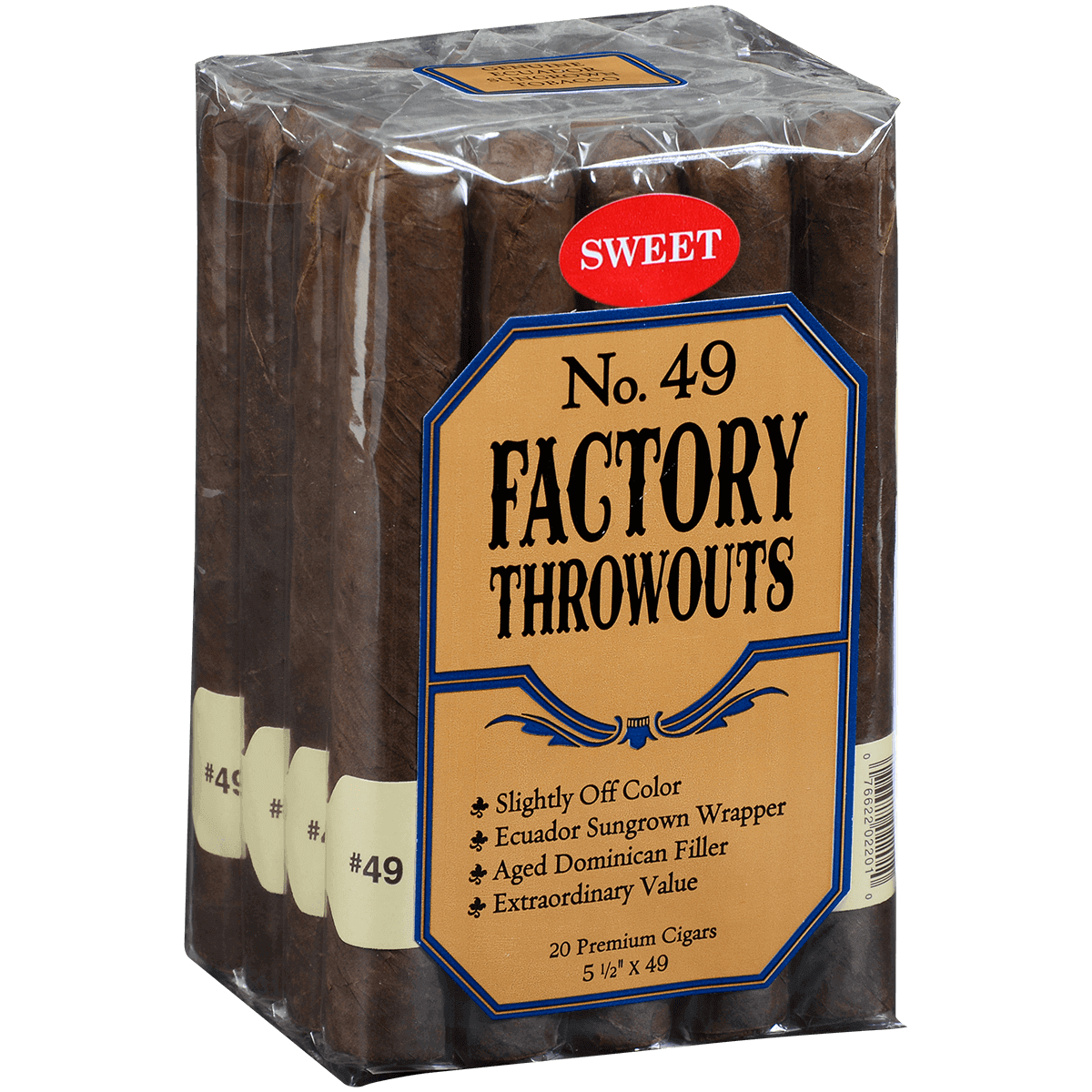 FACTORY THROWOUTS NO 49 SWEET 20 CT. BUNDLE 5.50X49