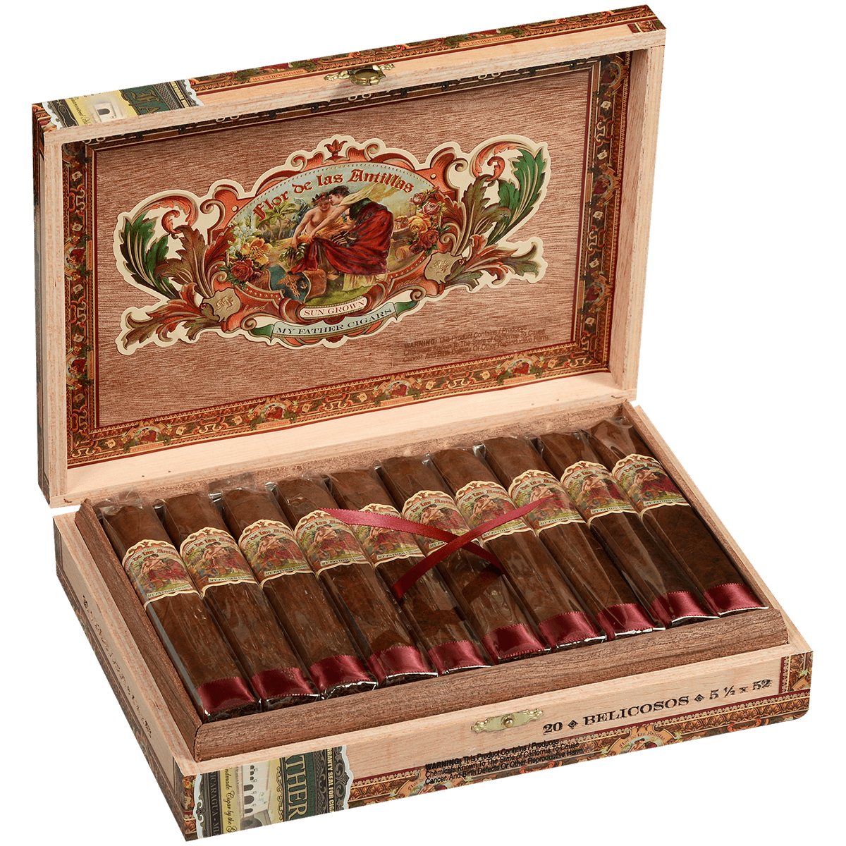 FLOR DE LAS ANTILLAS BY MY FATHER CIGARS BELICOSO 20 CT. BOX 5.50X52