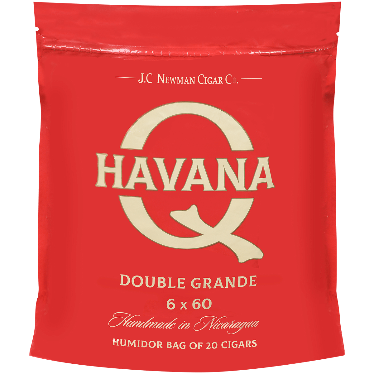 HAVANA Q DOUBLE GRANDE 20 CT. BAG 6.00X60