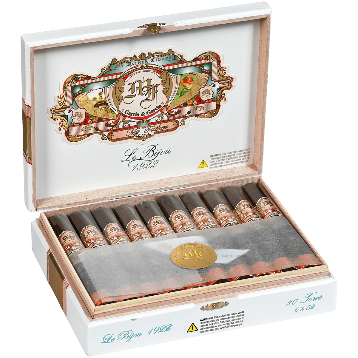 MY FATHER LE BIJOU 1922 TORO 20 CT. BOX 6.00X52
