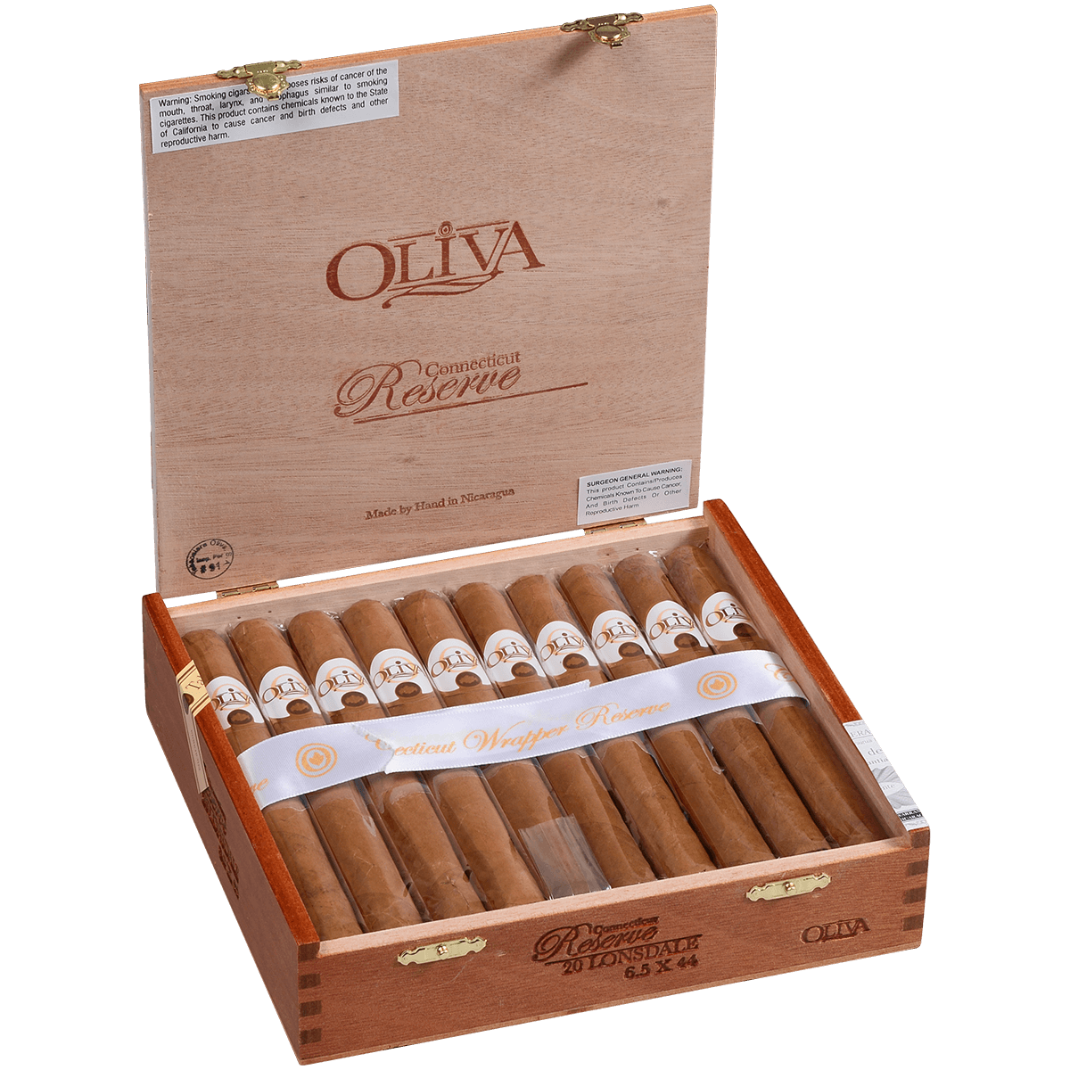 OLIVA CONNECTICUT WRAPPER RESERVE LONSDALE 20 CT. BOX 6.25X44