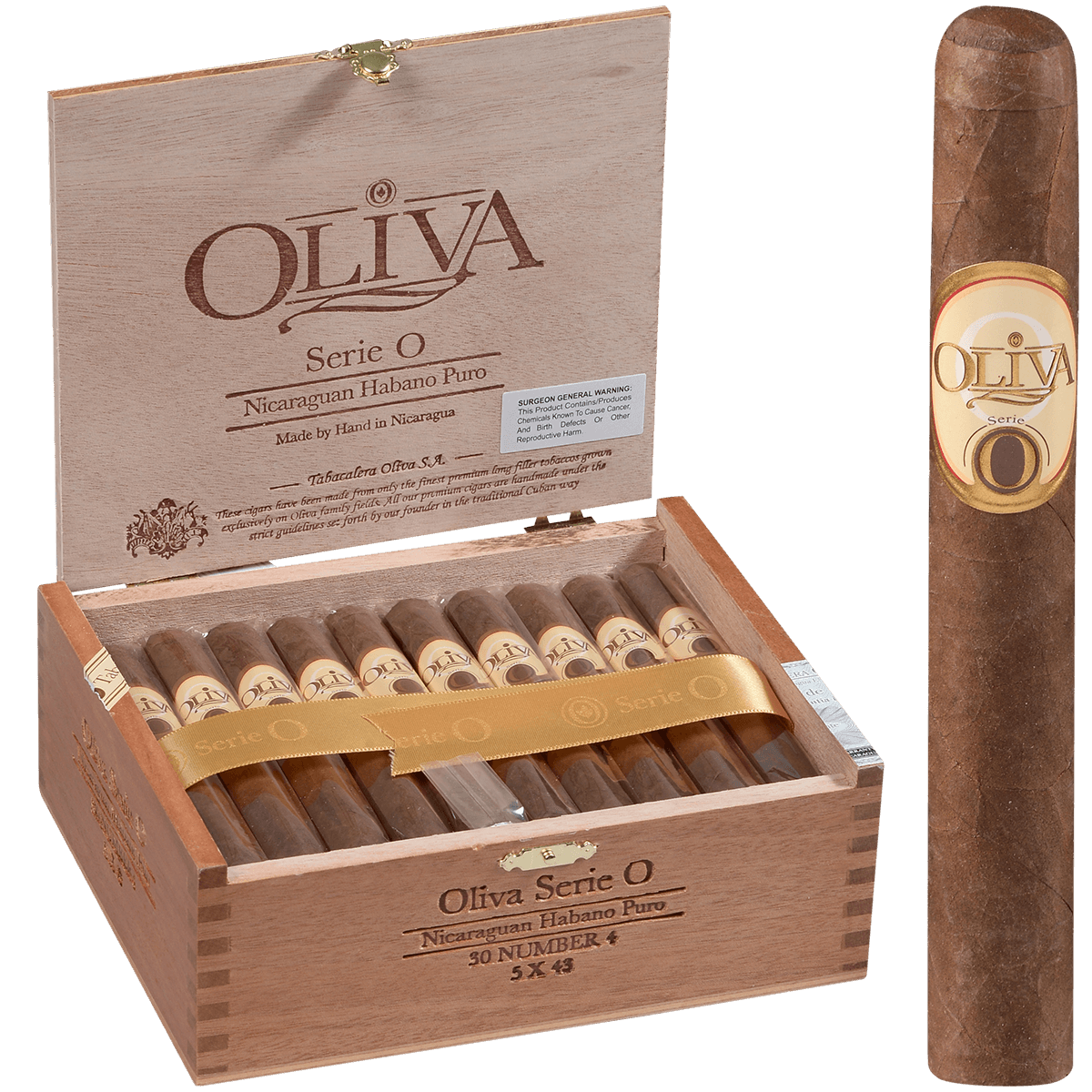 OLIVA SERIE O #4 30 CT. BOX 5.00X43