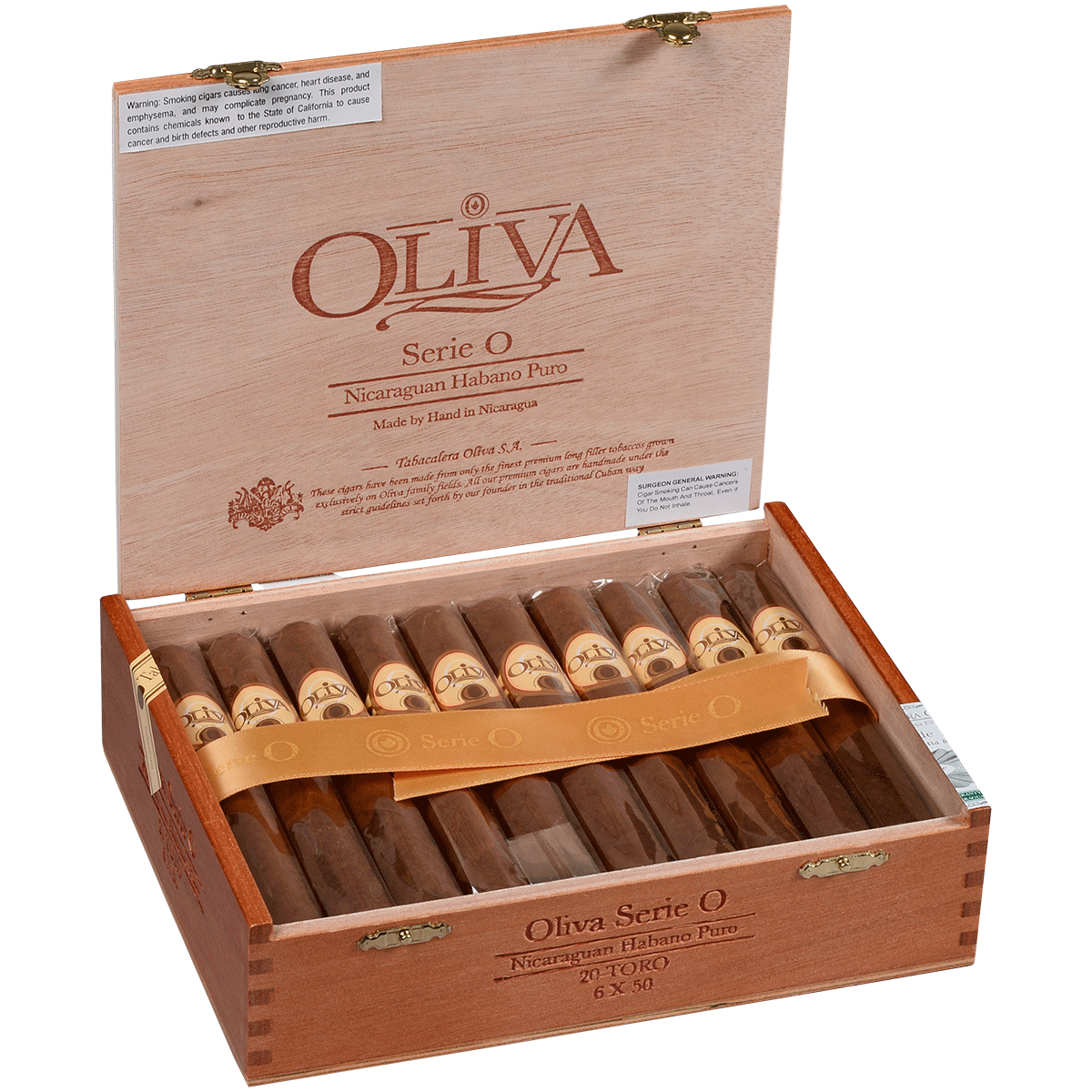 OLIVA SERIE O TORO 20 CT. BOX 6.00X50