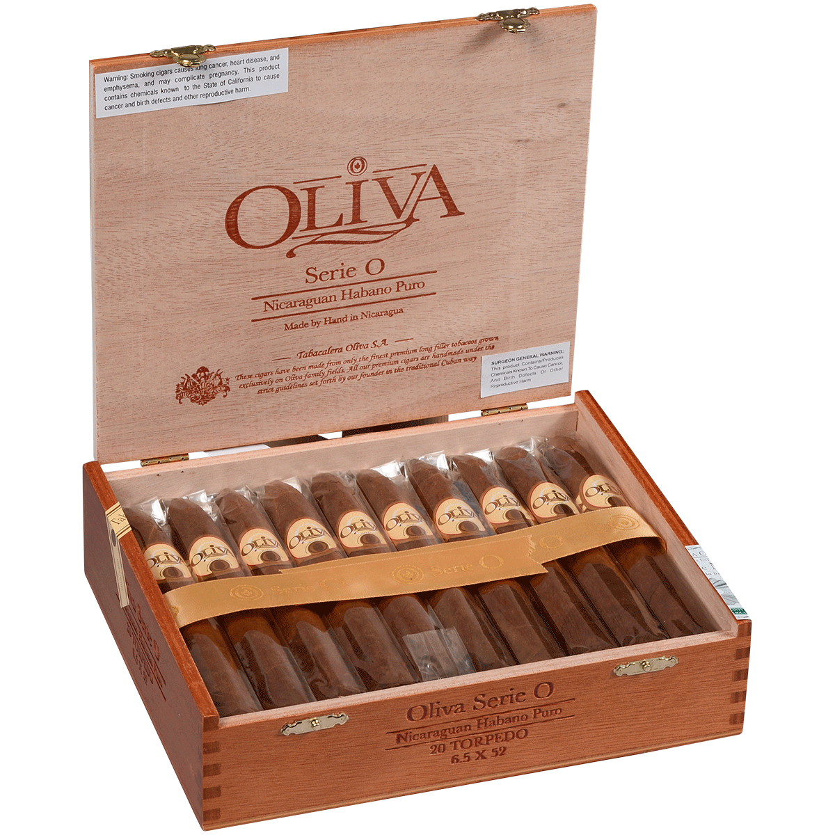 OLIVA SERIE O TORPEDO 20 CT. BOX 6.50X52