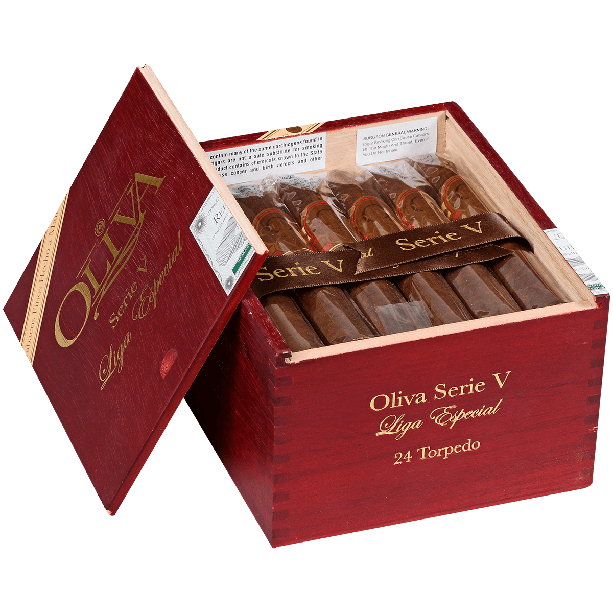 OLIVA SERIE V TORPEDO 24 CT. BOX 6.00X56