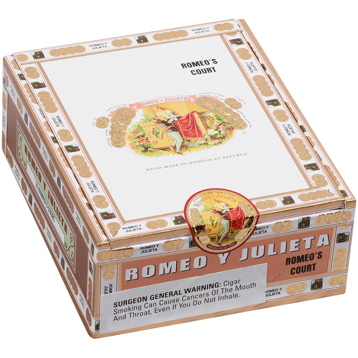 ROMEO Y JULIETA 1875 ROMEO'S COURT TUBOS EMS 10 CT. BOX 5.50X44