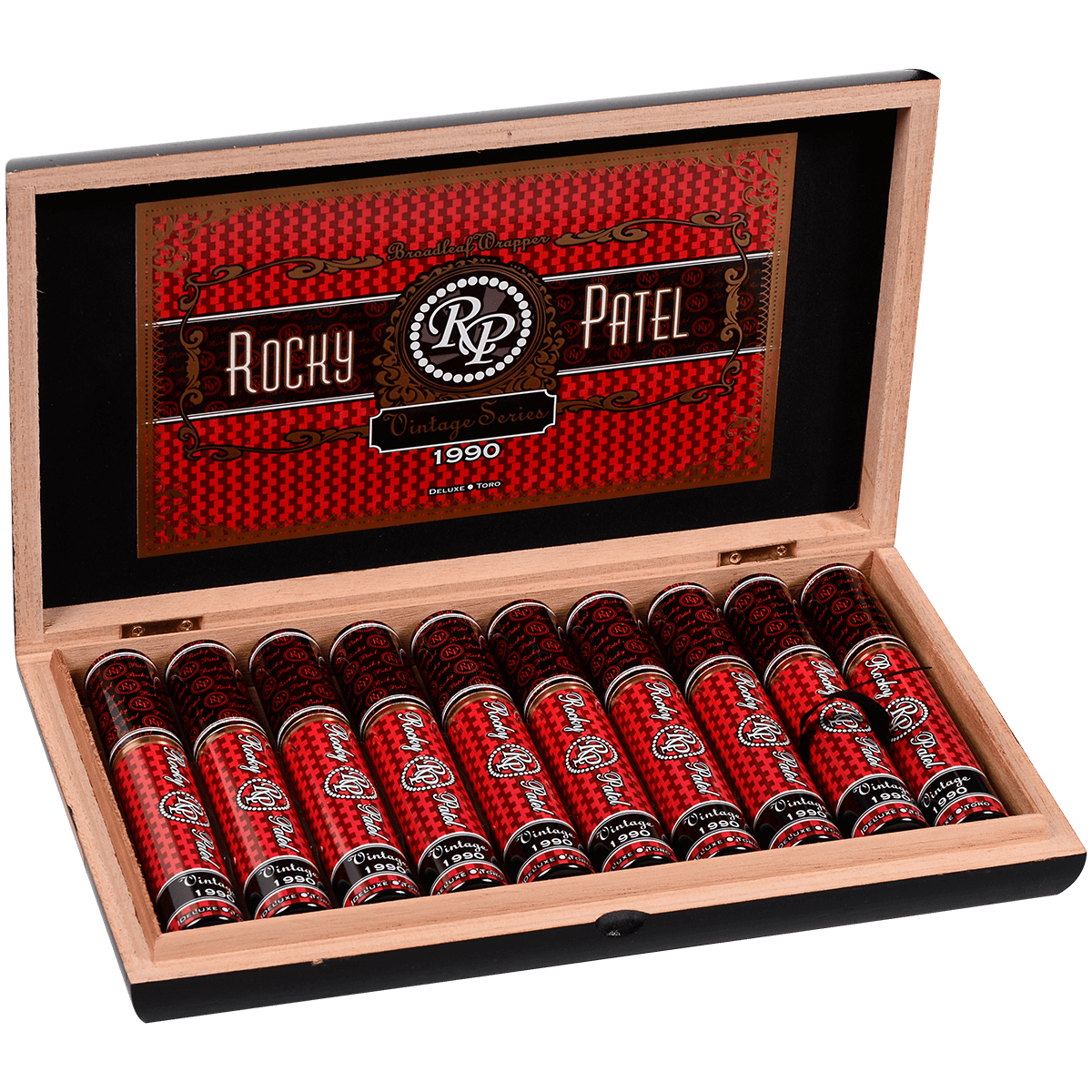 ROCKY PATEL VINTAGE 1990 TORO TUBOS 10 CT. BOX 6.50X52
