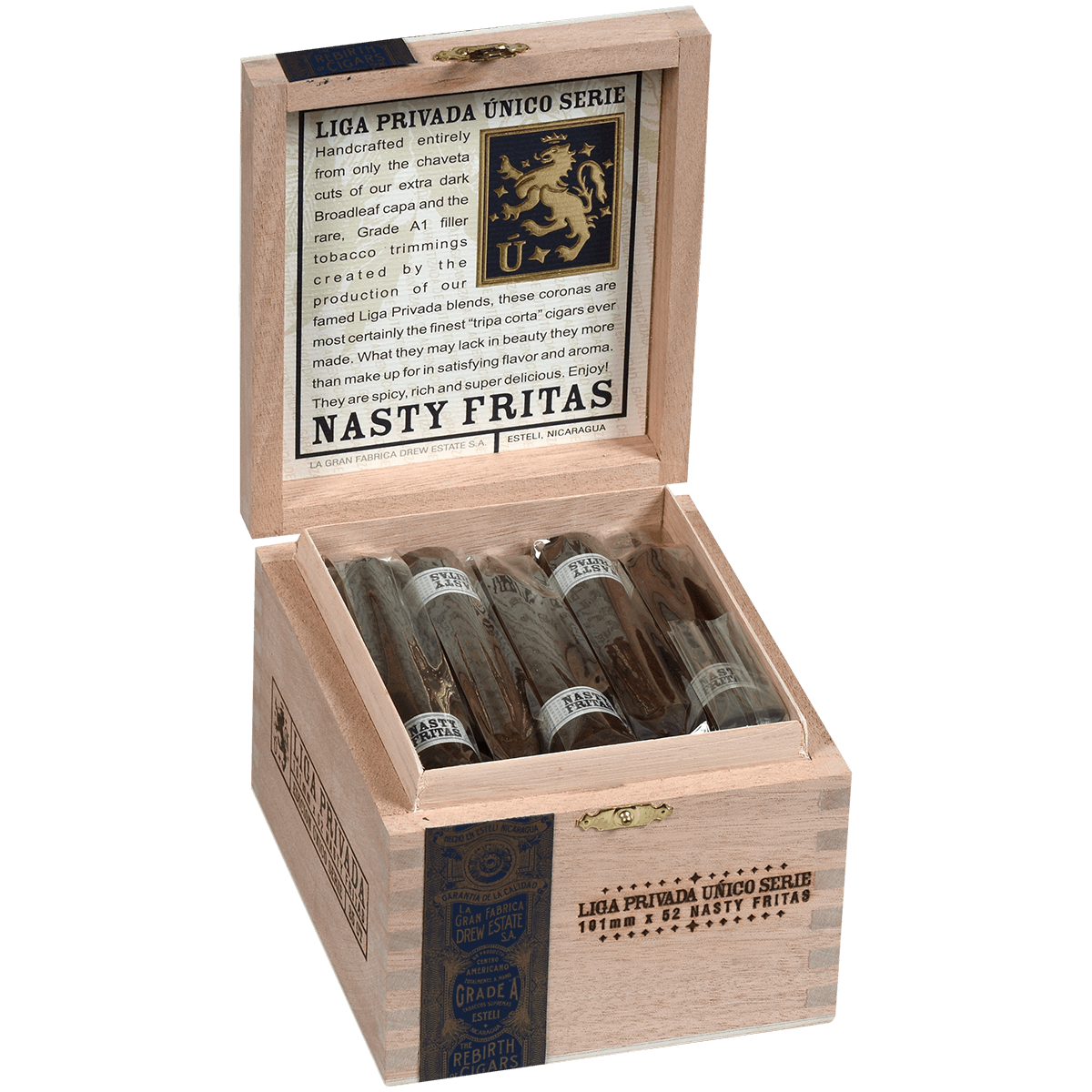 LIGA PRIVADA UNICO NASTY FRITAS 25 CT. 4 X 52  BX