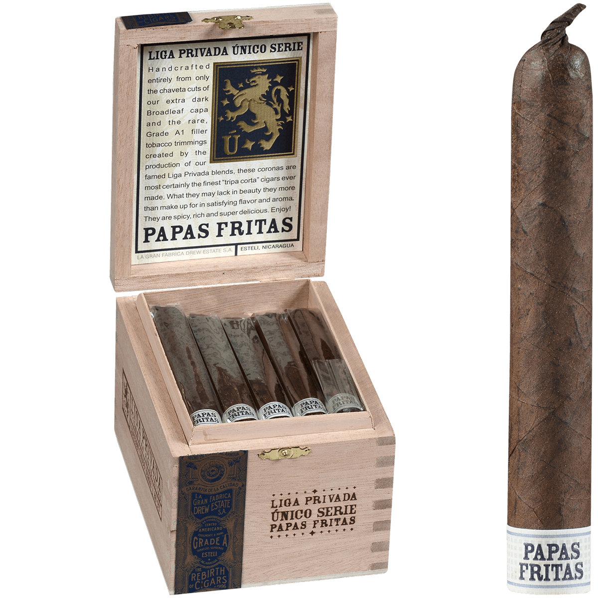 LIGA PRIVADA UNICO PAPAS FRITAS 25 CT. 4 1/2 X 43 BX
