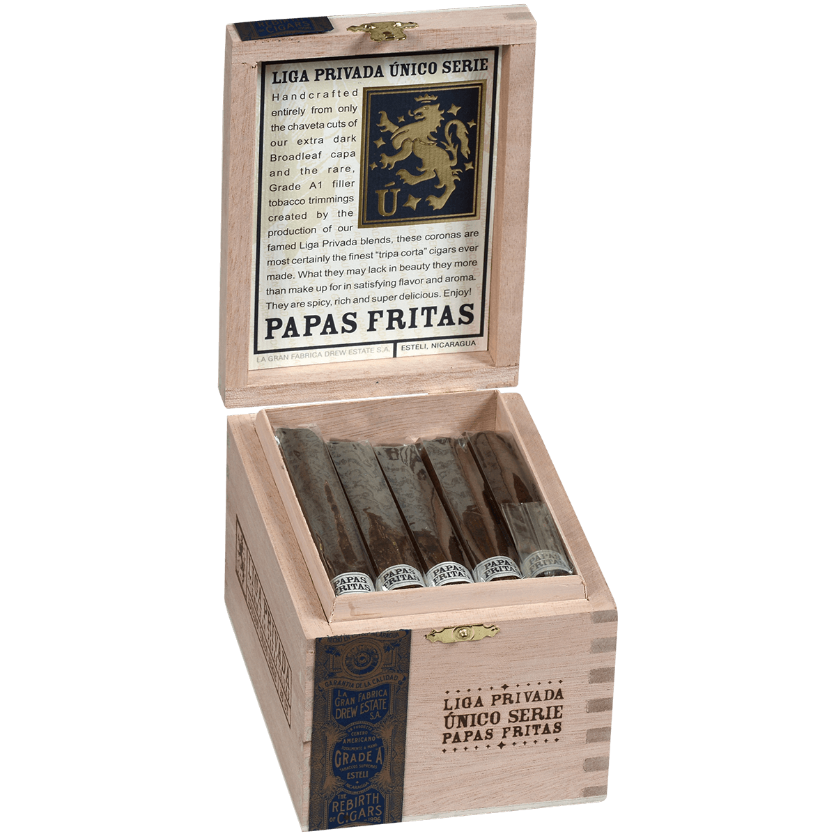 LIGA PRIVADA UNICO PAPAS FRITAS 25 CT. 4 1/2 X 43 BX