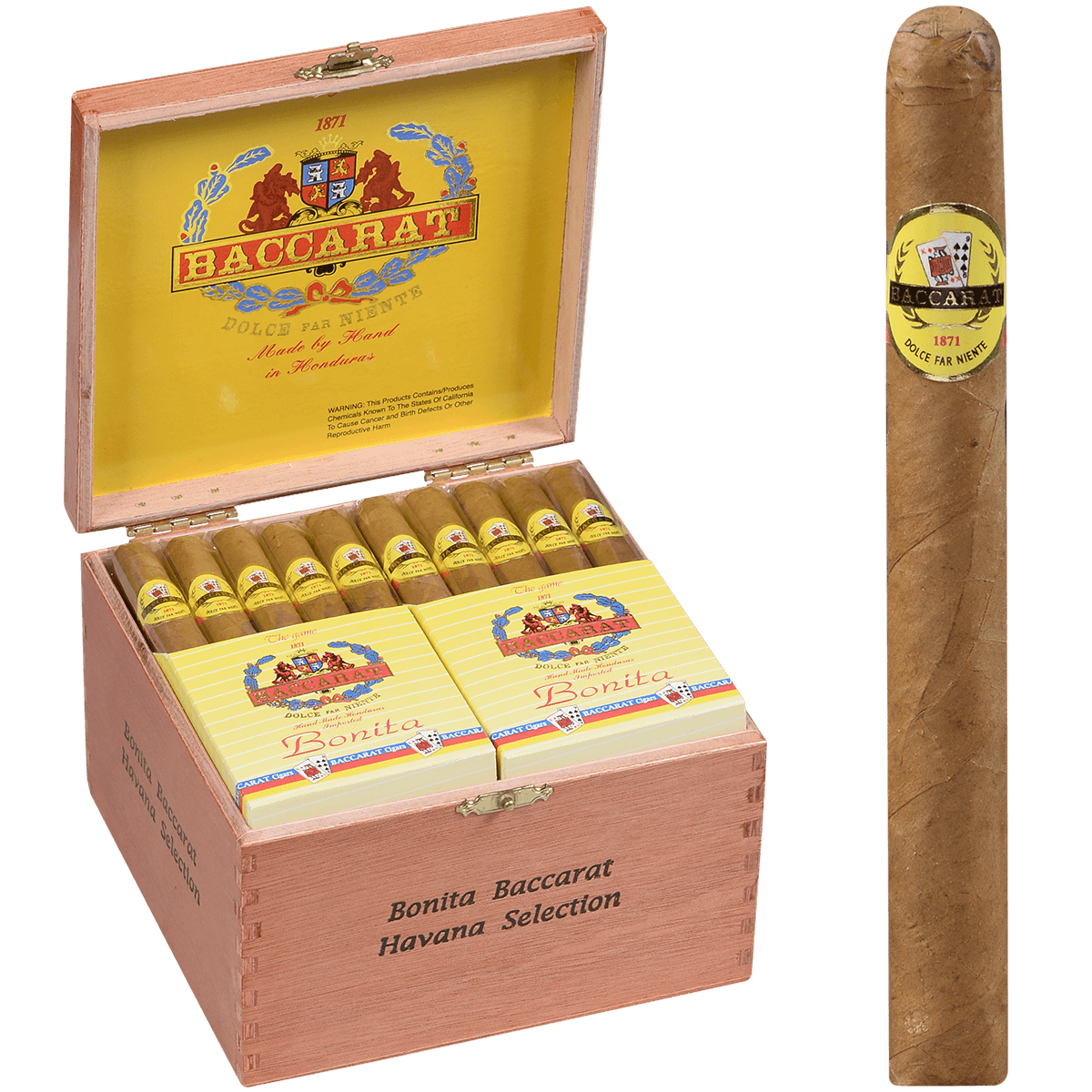 BACCARAT "THE GAME" BONITAS NATURAL 60 CT. BOX 4.50X30