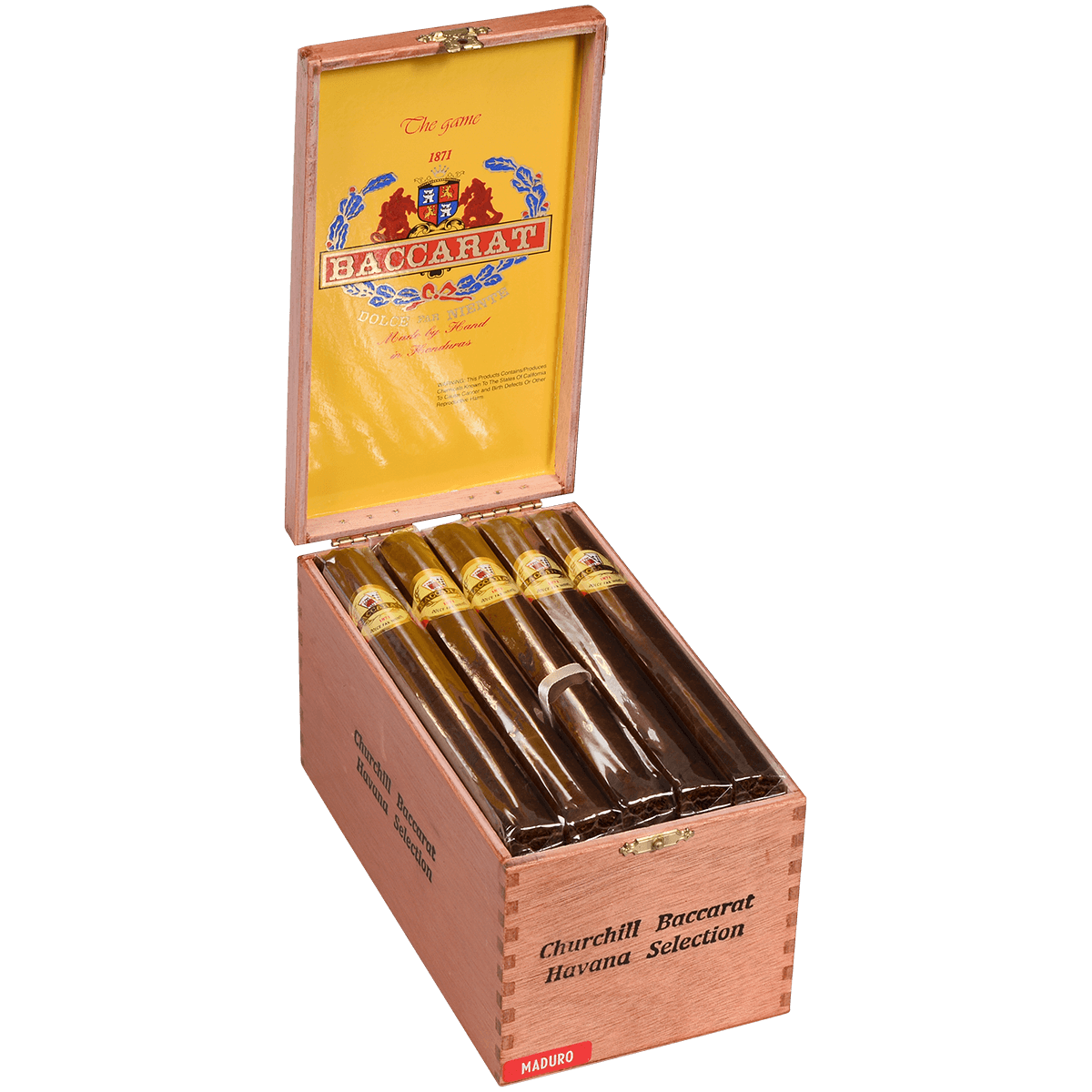 BACCARAT "THE GAME" TORO NATURAL 25 CT. BOX 6.00X50