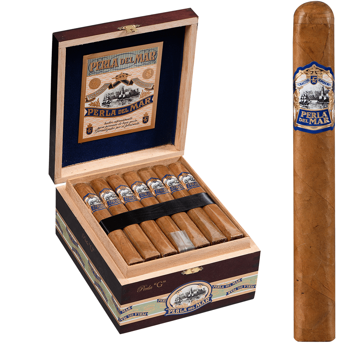 PERLA DEL MAR PERLA SHADE TORO 25 CT. BOX 6.24X52