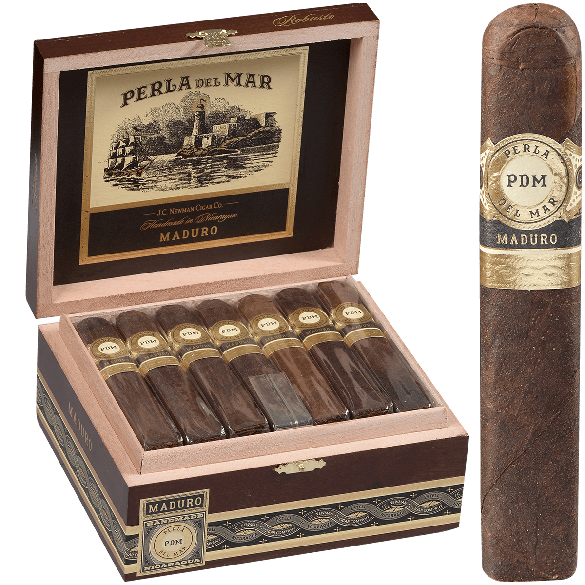 PERLA DEL MAR PERLA ROBUSTO MADURO 25 CT. BOX 4.75X52