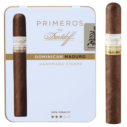 DAVIDOFF PRIMEROS DOMINICAN MADURO 5/6 CT. TINS 4.125X34