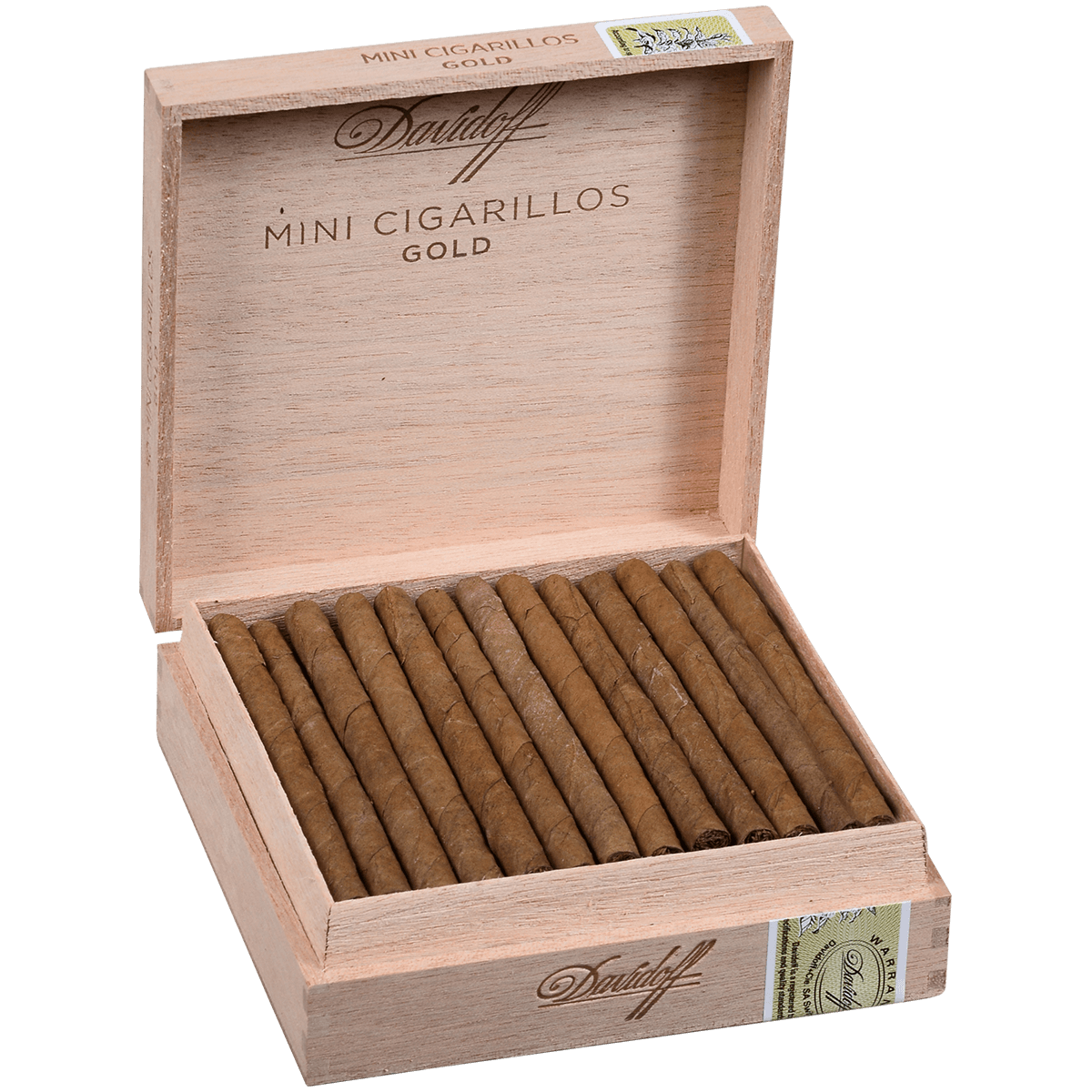 DAVIDOFF MINI CIGARILLO GOLD 50 CT. BOX 3.50X20