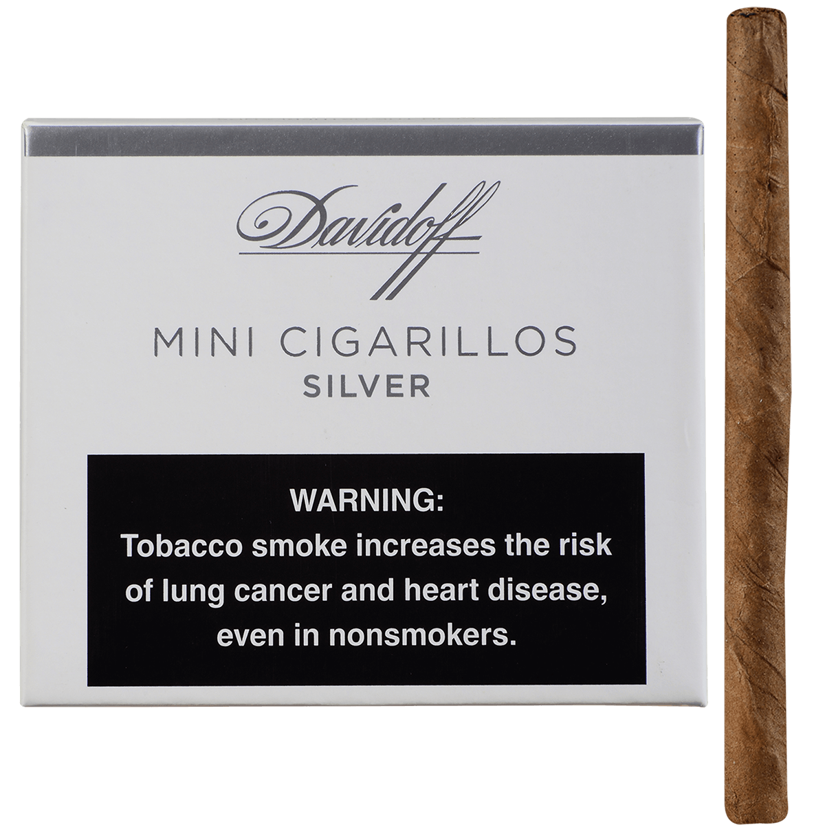 DAVIDOFF MINI CIGARILLO SILVER 5/20 PACKS 3.50X20