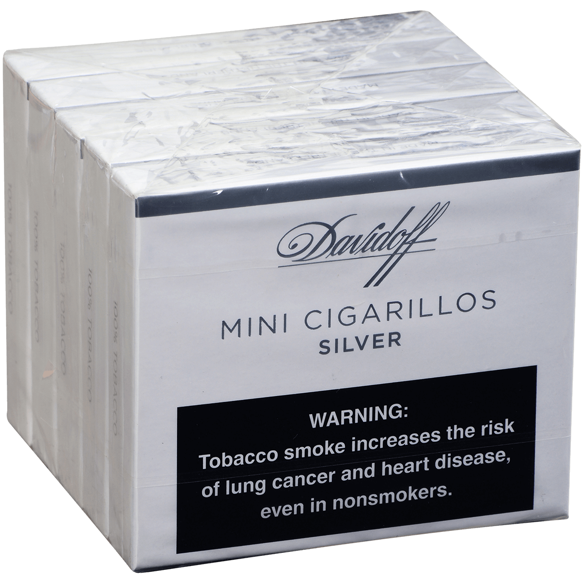 DAVIDOFF MINI CIGARILLO SILVER 5/20 PACKS 3.50X20
