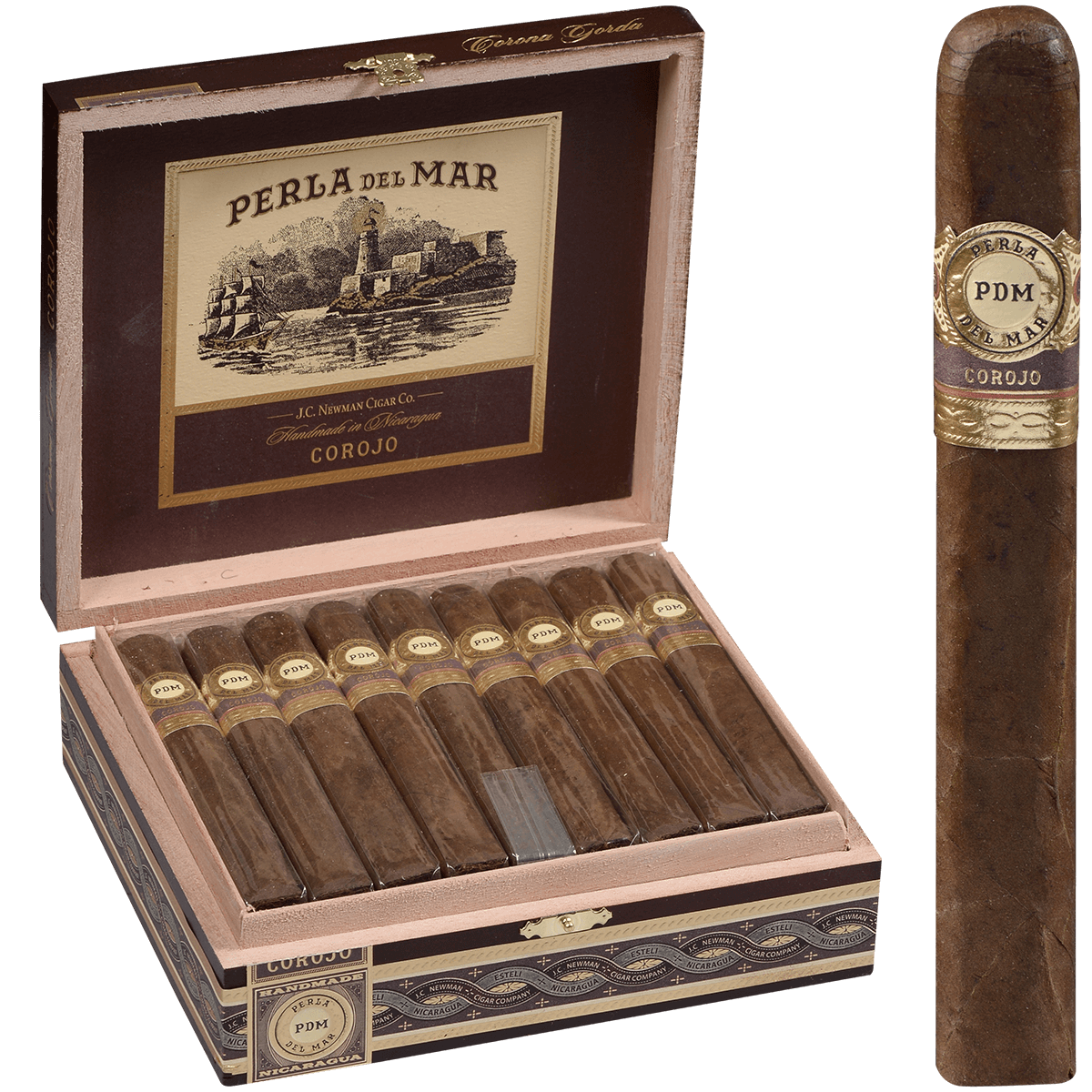 PERLA DEL MAR CORONA GORDA COROJO 25 CT. BOX 5.50X46