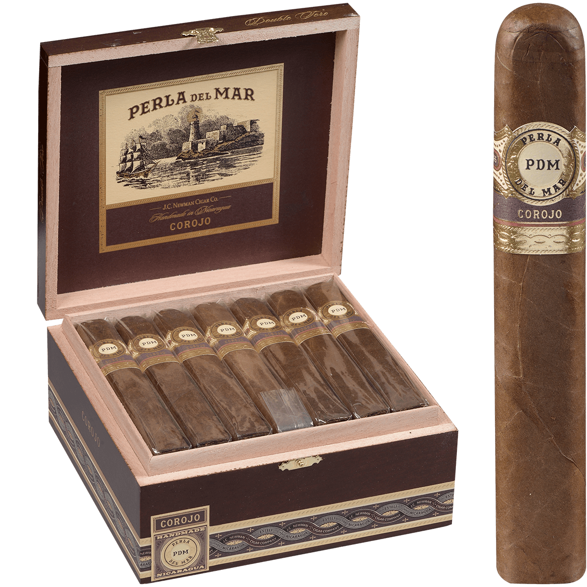 PERLA DEL MAR PERLA DOUBLE TORO COROJO 25 CT. BOX 6.00X60