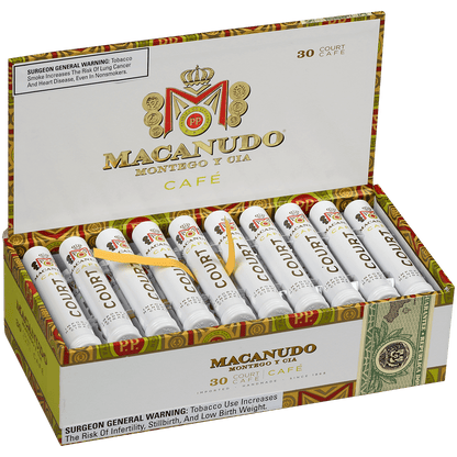 MACANUDO CAFE COURT TUBOS 30 CT. BOX 4.19X36