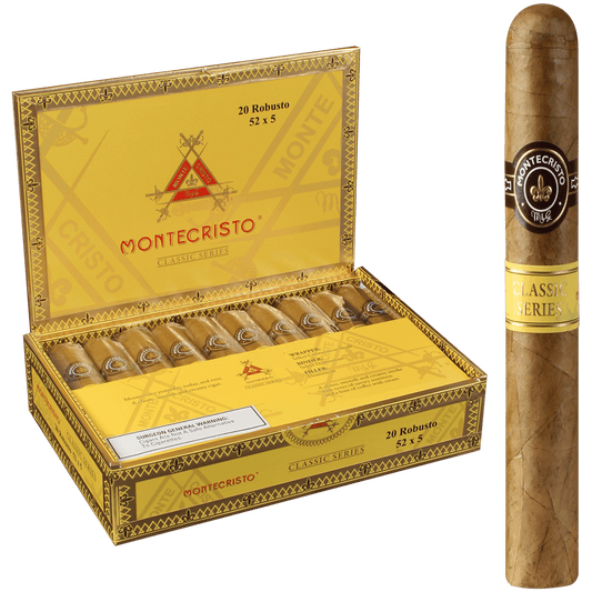 MONTECRISTO CLASSIC COLLECTION ROBUSTO 20 CT. BOX 5.00X52