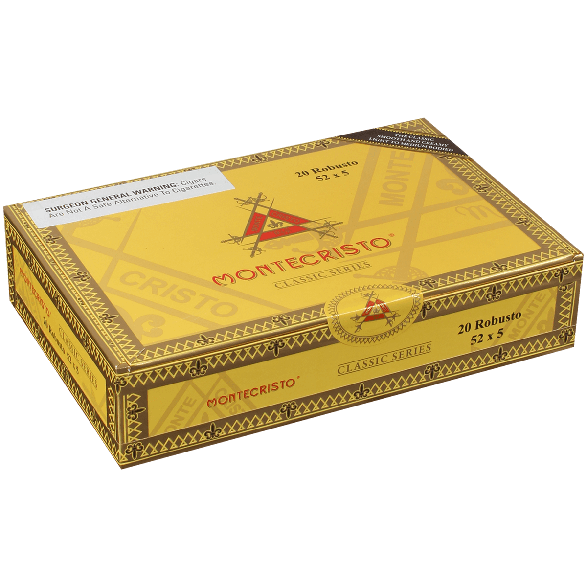 MONTECRISTO CLASSIC COLLECTION ROBUSTO 20 CT. BOX 5.00X52