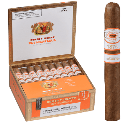 ROMEO Y JULIETA 1875 NICARAGUA TORO 25 CT. BOX 6.00X50