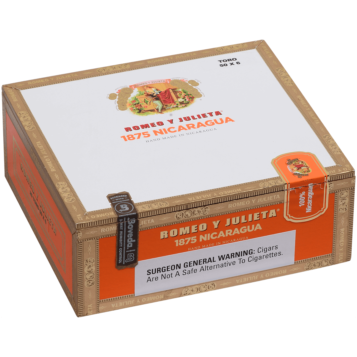 ROMEO Y JULIETA 1875 NICARAGUA TORO 25 CT. BOX 6.00X50