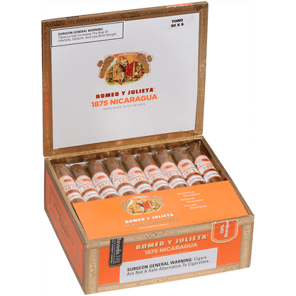 ROMEO Y JULIETA 1875 NICARAGUA TORO 25 CT. BOX 6.00X50