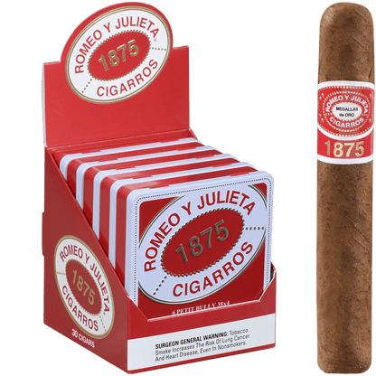 ROMEO Y JULIETA 1875 PETIT BULLY 5/6 TIN PACKS 4.00X38