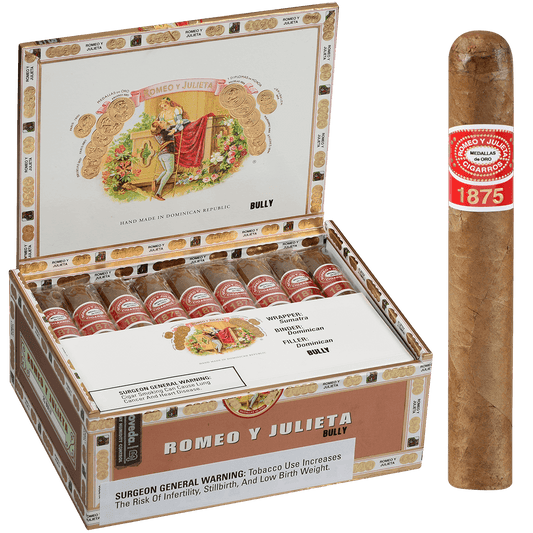 ROMEO Y JULIETA 1875 BULLY EMS 25 CT. BOX 5.00X50