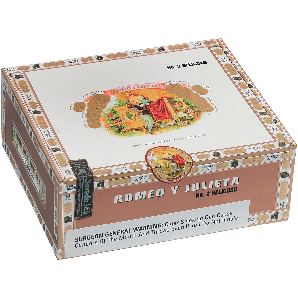ROMEO Y JULIETA 1875 BELICOSO NO. 2 EMS 25 CT. BOX 6.12X52