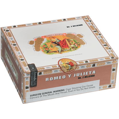 ROMEO Y JULIETA 1875 BELICOSO NO. 2 EMS 25 CT. BOX 6.12X52
